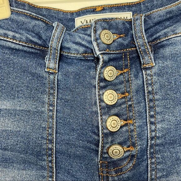 YMI Dream Authentic High Waist  Denim Shorts - Picture 3 of 7